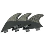 UPSURF UPSURF Surfboard Tri Fin FCS Fins Carbon G5/G3 Size Thruster Set (Grey G5)