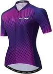 JPOJPO Bike Jersey Women, Racing Women's Cycling Shirt Tops S-3XL - Comfortable, Super Breathable and Quick Dry, Reflective Zipper,3 Pockets