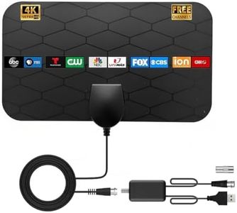 TV Antenna Indoor Digital Antenna,Portable TV Antenna for Local Channels,360°Reception,Support 4K 1080p Smart Television with Amplifier Signal Booster for Free Channels
