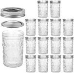 VERONES Mason Jars 8 OZ, 8 OZ Canni