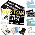 Custom Business Cards Customised with Logo Photo Personalised Business Cards Printable for Small Business Create Your Own Business Cards Front and Back 1000 500 200 100pcs(Design by Yourself)