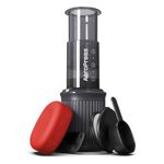 AeroPress Go, Extra Small Portable Coffee Maker Kit, Travel, Hiking & Camping, All-in-One French Press, Pour-Over & Espresso-Style Manual Brewer, 2 Min Brew Makes a Less Bitter, More Flavorful Cup