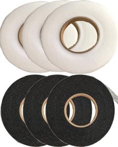 NXRACSH 6 Rolls Hem Tape-Iron on Hemming Tape for Pants, No Sew Ideal for Dresses,Dolls & Curtains | Strong Adhesive Fabric Fusing Tape, Iron-On Hemming Solution for All Fabrics(0.6in x 420 Yards)