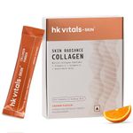 hk vitals Skin Radiance Marine Collagen Supplement (Orange, Pack of 7) | Vitamin C, E, Sodium Hyaluronate | For Healthy Skin, Hair & Nails