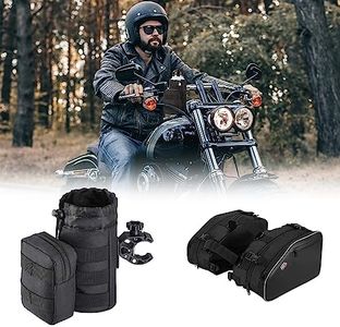 KEMIMOTO Motorcycle Cup Holder and Motorcycle Saddlebags