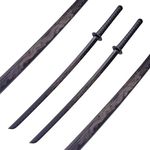 Polypropylene Katana Sword - Japanese Training Samurai Sword, Blunt Longsword, Martial Arts Practice, Safe, Easy, Cosplay, Black, Dragon, Fire, for Men Women and Childre, Two Dragons(Two in Total)