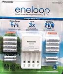 Panasonic Eneloop Charger Battery Pack 8 x AA 4 x AAA Recharge Upto 2100 Times