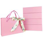 JOYSCOOP Large Gift Box - 5 Pack 11x7.6x3.5 Inches Pink Gift Box with Lids,Portable Magnetic Gift Boxes for Presents, Women, Bridesmaid Proposal, Mother's Day, Wedding.