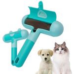 Petbabas Pet Hair Remover Roller | Remover and Reusable lint Roller | Portable Dog and Cat Hair Remover | Multi Surface - Couch, Furniture, Carpet, Clothing | Easy to Use Fur Removal Tool (Turq)