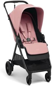 Mamas & Papas Libro, Lightweight Travel Stroller, Buggy, One Handed Fold, Compact Storage, Lie-Flat Seat, Newborn to 4 Years, Peony Pink