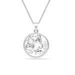 LeCalla 925 Sterling Silver Sea Life Pendant Necklace for Teen Women