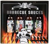 Original Stormtrooper BBQ Sauce Gift Set, Flavours Include Sweet Heat, Original, Hot and Spicy, and Smoky Hickory BBQ Sauce, Pack of 4