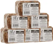 RA Cosmetics 100% African Black Soap 5 oz. (Pack of 6)
