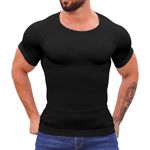 Daytain Men Shapewear Slimming Body Shaper Gynecomastia Compression Shirt for Men Workout Tank Tops Abs Abdomen Undershirt