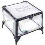 Personalized Baby Keepsake Box Customized Baptism Christening Gift Beveled Glass Box EB217-2 J Devlin