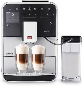 Melitta Barista T Smart F830-101, Cafetera Superautomática con Molinillo Silencioso, App Connect, Pantalla Táctil, 18 Recetas, 15 Bares, 1.8 l, Plata
