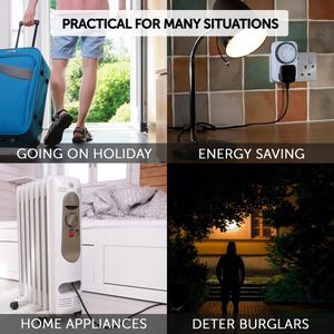 Defender 24-Hour Timer Plug – Programmable Power Socket