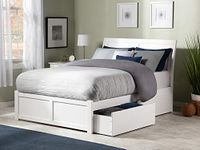 Atlantic Furniture AR8932112 Portland Bed, Full, White