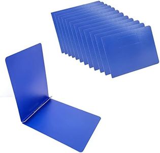 ESKEAR Fiberboard Binder,Sheet Size 8.5 x 11 Inches with Metal Prong Top Fastener with Compressor 2.75 Inch Centers, 2 Inch Capacity for Pressboard Report Cover,12 per Box (Blue))