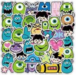 40Pcs Monsters Inc Stickers Pack, Cartoon Comedy Vinyl Waterproof Decals for Water Bottle,Laptop,Phone,Skateboard,Scrapbooking,Journaling Gifts for Kids Teens Adults for Birthday Party Favor Supply