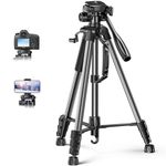 UGREEN Camera Tripod, 69inch Tripod for Camera Stand, Heavy Duty Tripod with Phone Holder,Travel Bag for Projectors, Lasers, DSLR, Aluminum Tripod for DSLR Canon Nikon Action Camera