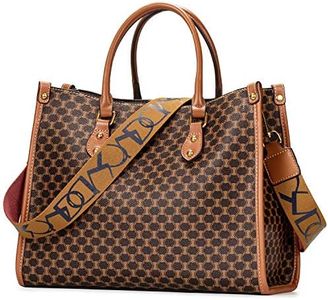 IBFUN Women Satchel Handbag Purse Ladies Leather Vintage Top Handle Tote Handbag