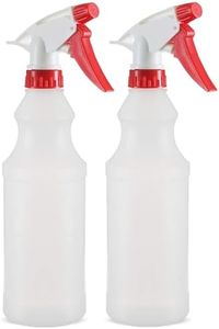 DilaBee Plastic Spray Bottles, Empty Spray Bottles for Cleaning Solutions Leak Proof Mist Stream Cleaning Spray Bottle, Spray Bottle for Hair, Alcohol, Bleach, Plant, Cats, Squirt Bottle (2-Pack) 16oz