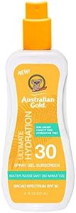 Australian Gold Spray Gel Sunscreen Moisturize Hydrate Skin, Broad Spectrum, Water Resistant, NonGreasyc, Oxybenzone Free, Cruelty Free, SPF 30, Coconut, 8 Ounce (A70892)