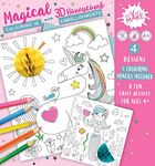 Express Yourself GSET002 MIP Magical Get Set Make Colouring in Set with Honeycombs Kids Craft Kit for Kids Mermaid, Unicorn,Blue,Green,Orange,Pink