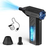 Compressed Air Duster Cleaner for PC, 4 Gear Adjustable 110000RPM Electric Air Duster, Portable Air Dust Blower, Cordless Compressed Air Duster for Computer, Keyboard, Outdoors and Car Cleaning