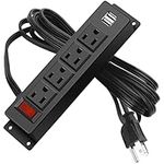 Wall Mount Power Strip with 4 Outle
