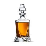 LUXU Whiskey Decanter,Twisted Whisk