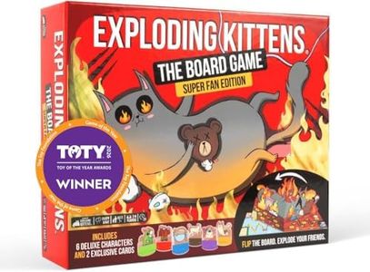 Exploding Kittens: Board Game - The Superfan Edition - The First Exploding Kittens Board Game - Action Packed Party Game - 2-6 Players Aged 7+ - Great for Adults, Teens, Collectors, Kids