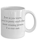 Best Friend Mugs Cup, Amazing Gifts for Men Women, Friendship Unique BFF Bestie - Most Amazing Person