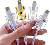 Flower Floral Cable Protector for i