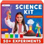 Kit4Curious® Science Experiment Kit | Chemistry Reactions + Physics Projects STEM Learning Educational kit | Birthday Gifts Ideas for Kids 6,7,8,9,10,11,12,13,14 Year Olds