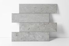 COLAMO Luxury 10PCS Light Gray Peel and Stick Kitchen Backsplash Tiles, Thicker Self Adhesive Subway Tiles,Faux Ceramic Matt Tile,Stick on Accent Wall for Bathroom,Living Room,RV,Bedroom,Fireplace