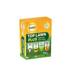 Solabiol Toplawn Plus, 2.5kg - Natural Lawn Fertiliser - Improves Soil Nutrients - Approved for Organic Growing - for Use On All Lawn Types - Lawn Nutrition - Garden Care, orange