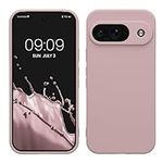 kwmobile Case Compatible with Google Pixel 9 Case - Protective Slim TPU Phone Cover - Soft Matte Finish - Nude Lilac