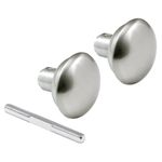 Prime-Line Products E 2498 Door Knob Set with Spindle, Satin Nickel