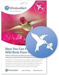 WindowAlert Hummingbird Anti-Collision Decal - UV-Reflective Window Decal to Protect Wild Birds from Glass Collisions - Made in The USA