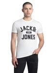 Jack & Jones Mens White Slim Fit T-Shirt