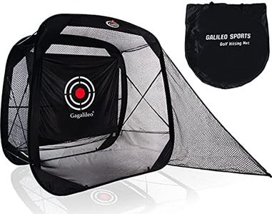 Gagalileo Pop Up Golf Net,Pop up Golf Hitting Net,Golf Practice Net,Golf Nets for Backyard Driving,Quick Setup Golf Hitting Net with Target Cloth and Carry Bag 7X7X4FT
