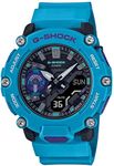 Casio Gents 47.00mm Quartz Watch with Black Analogue - Digital dial and Blue Plastic/Resin Strap Strap GA-2200-2AER