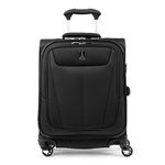 Travelpro Maxlite 5 Softside Expandable Luggage with 4 Spinner Wheels, Lightweight Suitcase, Men and Women, Black, Checked-Medium 25-Inch