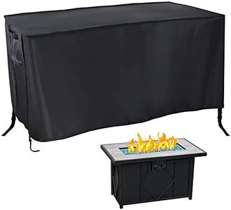 Fire Pit Cover Rectangular,Rilime Waterproof Firepit Covers Rectangular Gas Fire Table Cover (60" x 38"W x 24" H)