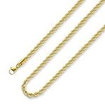 Gold Plated Necklace for Men 2.5MM 