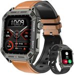 bomow Smart Watch for Men: 1.91 Inches Rugged Smartwatch for Men Digital Mens Watches with Blood Pressure, SpO2, Heart Rate Monitor and Sleep Tracker for Android iOS Phones