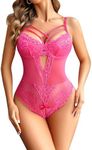 Avidlove Women Lingerie Lace Teddy Babydoll One Piece Bodysuit Floral Lingerie