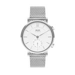 Muse Grandeur Milanese Edition Hybrid Smartwatch for Men & Women with Bluetooth Connectivity, Step Counter, Sleep Monitoring, 5ATM Water Resistant (40MM, Shiny Silver White)